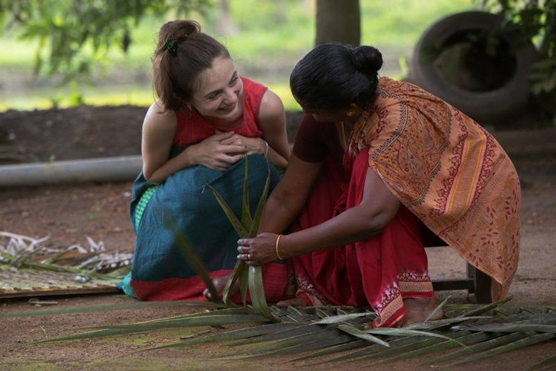 Weaving Coconut Leaves